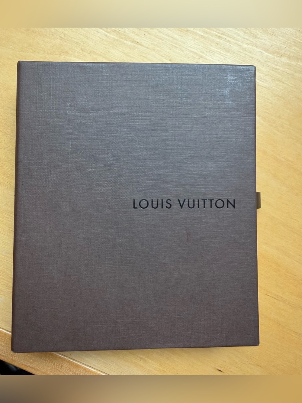 Louis Vuitton Vintage Dark Brown Logo Box 5.75”x5”x1.5”
